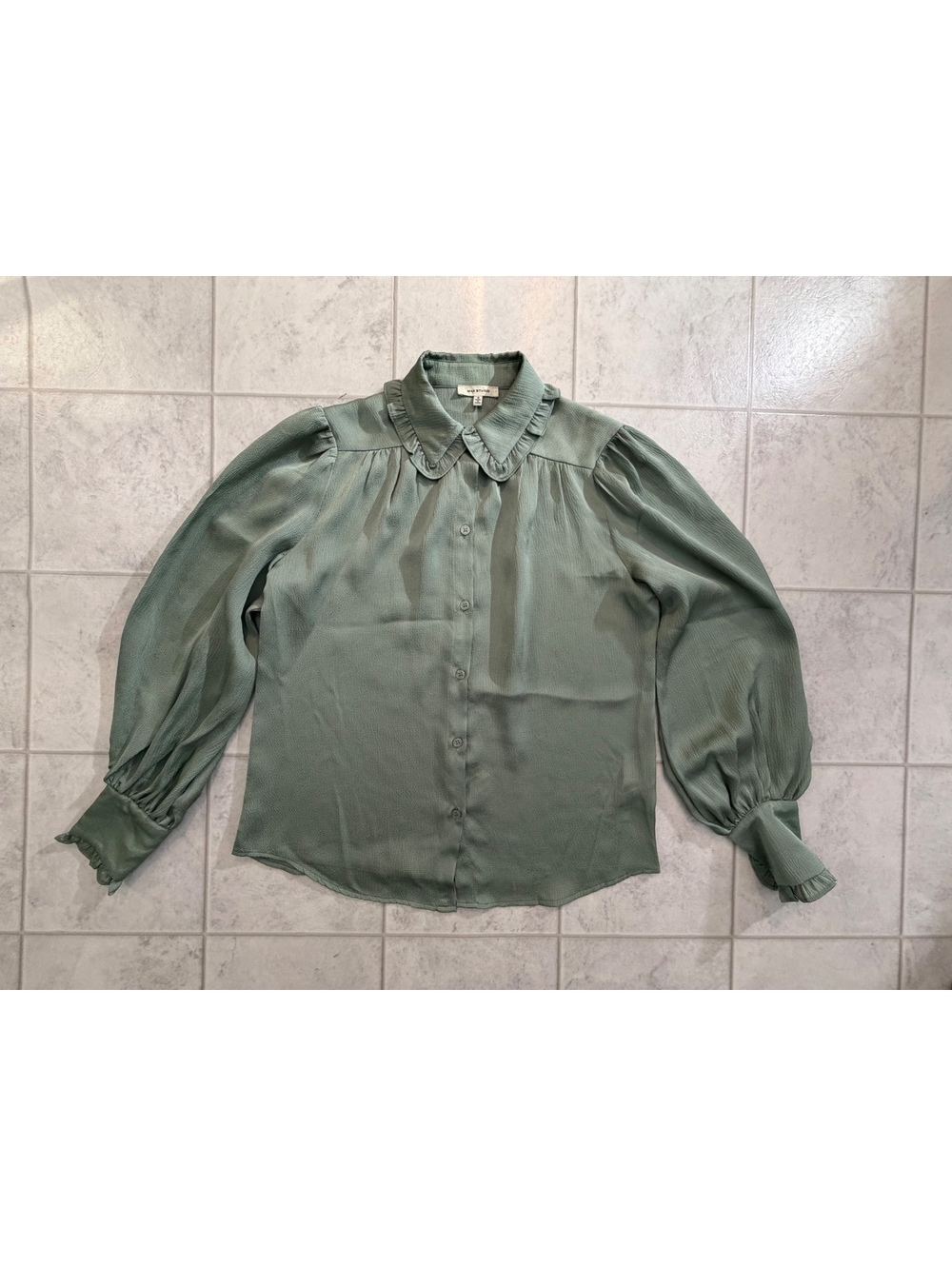 Max Studio sage green blouse